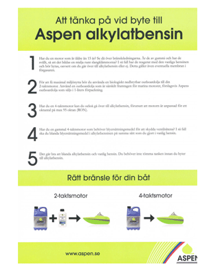 Att tänka på vid byte till Aspen alkylatbensin